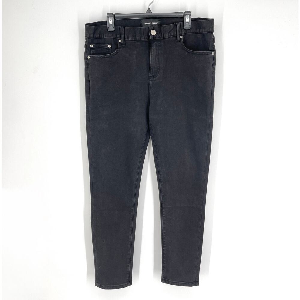 Homme + Femme NEW Stretch Jeans Mens Sz 36 Black Skinny Leg Cotton Blend